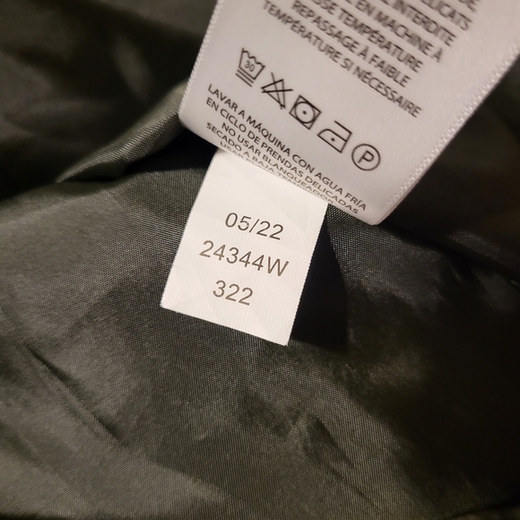 Ralph Lauren Olive Green With Brown Corduroy Long Quilted Jacket Size 2X - Picture 10 of 13